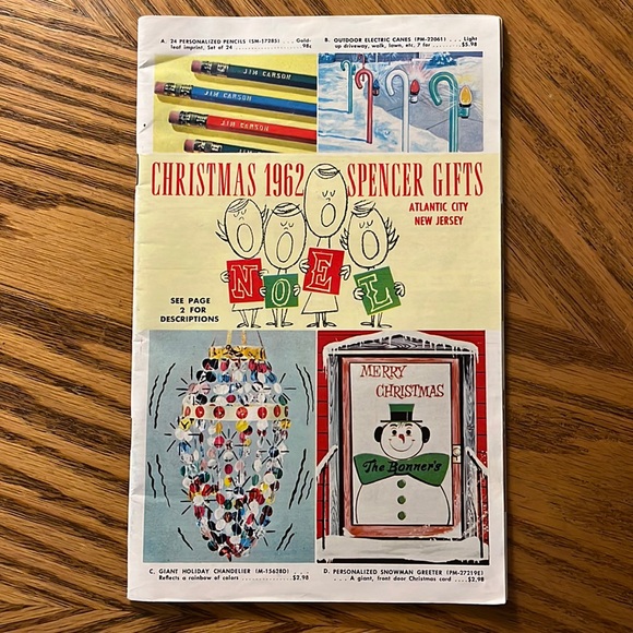Rare VTG 60s Spencer Gifts Catalog Atlantic City New Jersey Christmas Ephemera - Picture 1 of 6